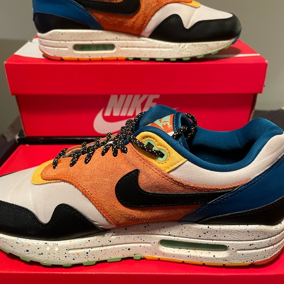 Nike Air Max 1 Multi mix  splatter soles - Picture 2 of 5